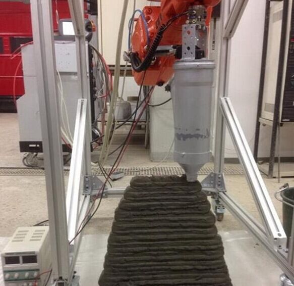 混凝土、混凝土3D打印機(jī)、可移動混凝土3D打印機(jī)