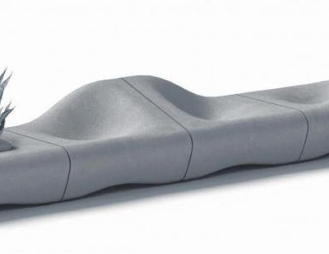 混凝土、沙丘椅