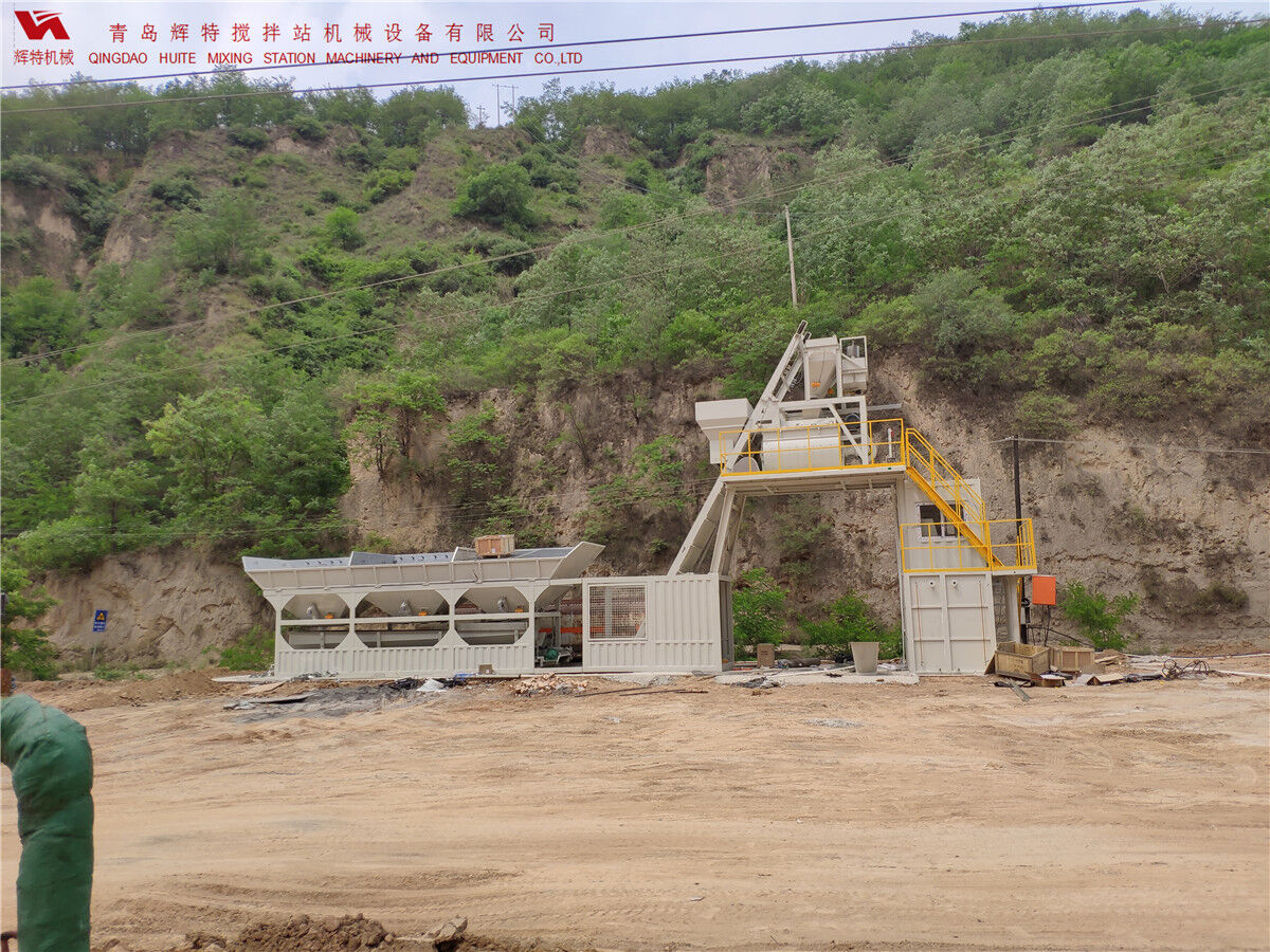 青島輝特機械 HZM75免基礎(chǔ)攪拌站模塊化設(shè)計，安裝快捷