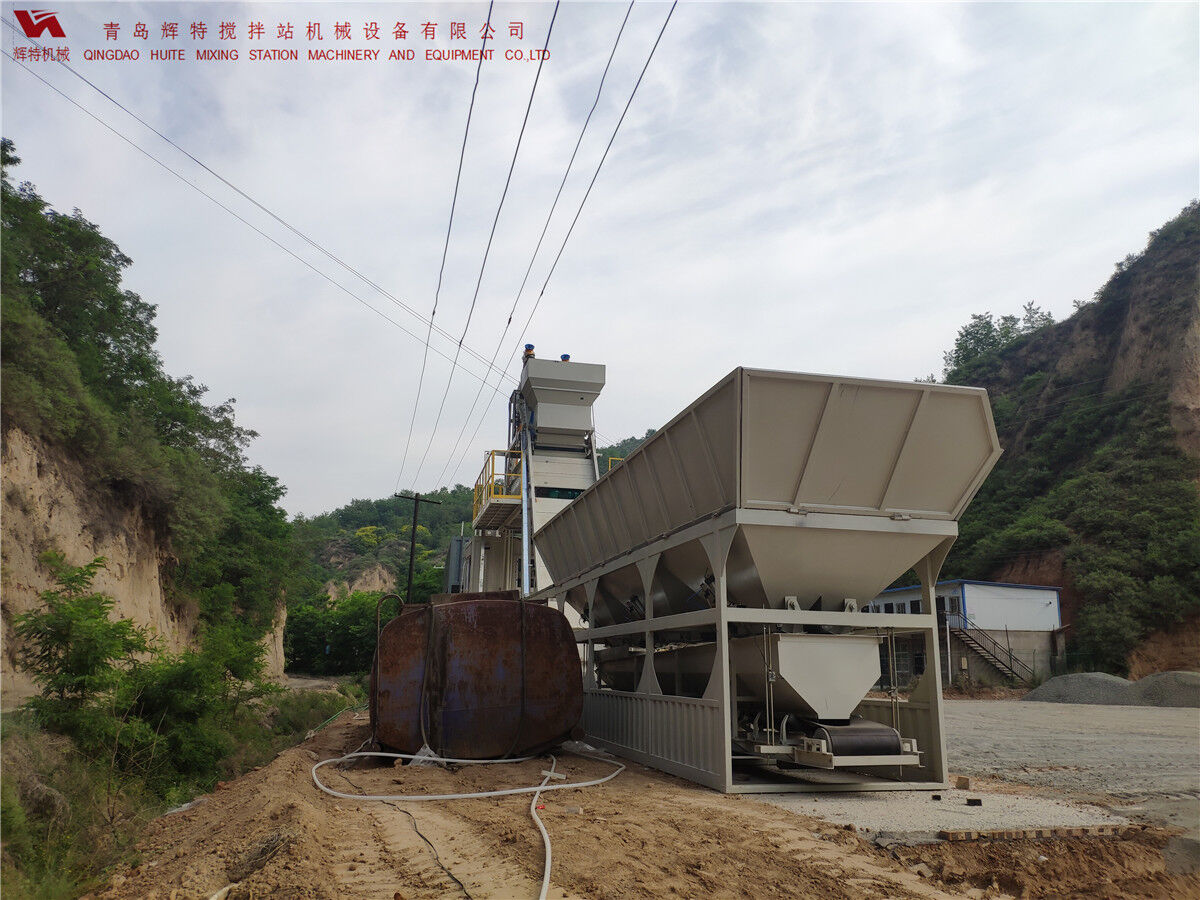 青島輝特機械 HZM75免基礎(chǔ)攪拌站模塊化設(shè)計，安裝快捷