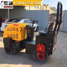 內(nèi)外兼修！1噸雙鋼輪振動(dòng)壓路機(jī) 全液壓柴油壓路機(jī) 振動(dòng)小碾子
