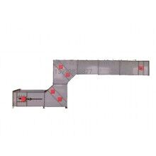 Z型提升機，進料輸送卸料全過程，對物體本身無破損，降低廢品率